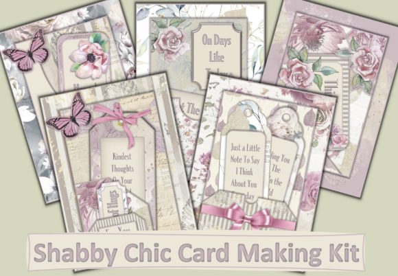 Download Shabby Chic Card Making Kit. 5 Cards - Card Collection