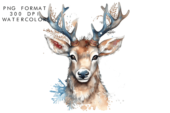 Download Watercolor Reindeer Clipart - Premium Resources