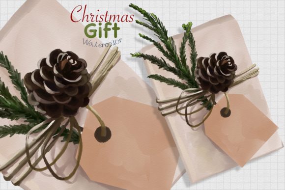Download CHRISTMAS GIFT Watercolor - Christmas gift watercolor Collection