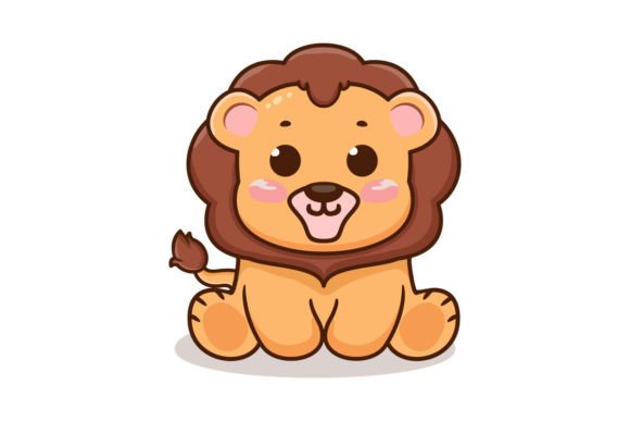 Download Vector Cute Lion Cartoon Character - Cute lion Collection