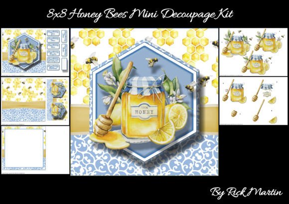 Download 8x8" Honey Bees Mini Cardmaking Kit - Card Collection